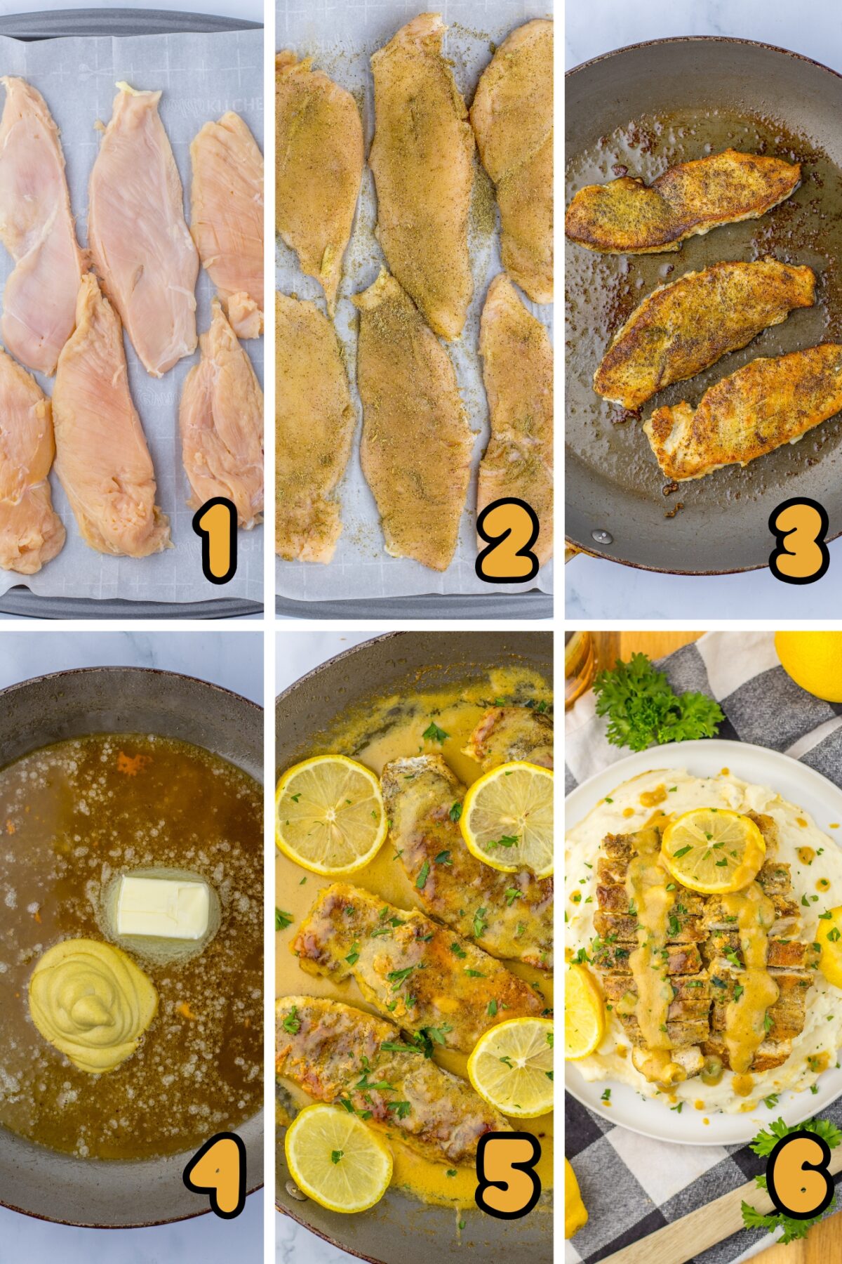 steps to make lemon butter chicken